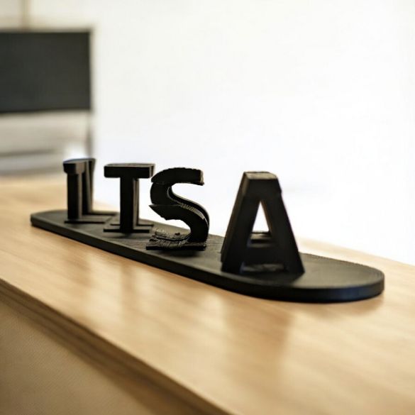 Illusion 3 D avec 2 mots ou prénoms - Cadeau St Valentin