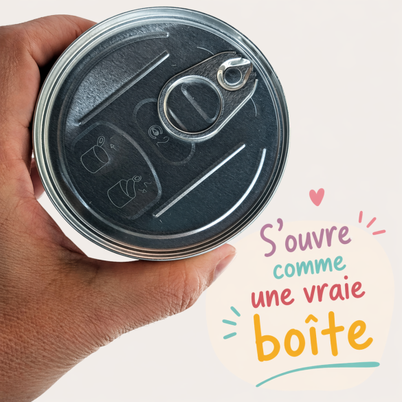 Boîte de conserve surprise personnalisée à remplir – Cadeau original