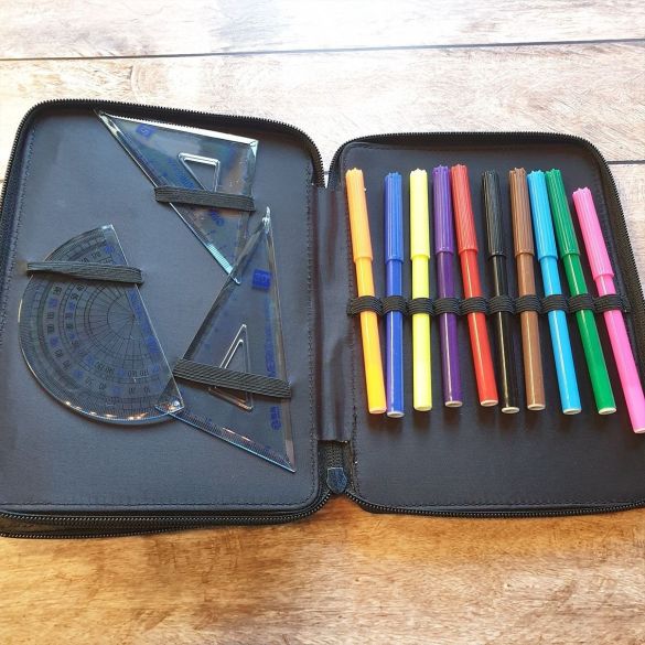Trousse remplie crayons feutres personnalisée Pompier