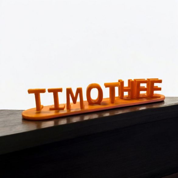 Illusion 3 D avec 2 mots ou prénoms - Cadeau St Valentin