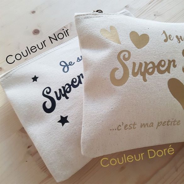 Pochette coton personnalisable pour Super Mamie
