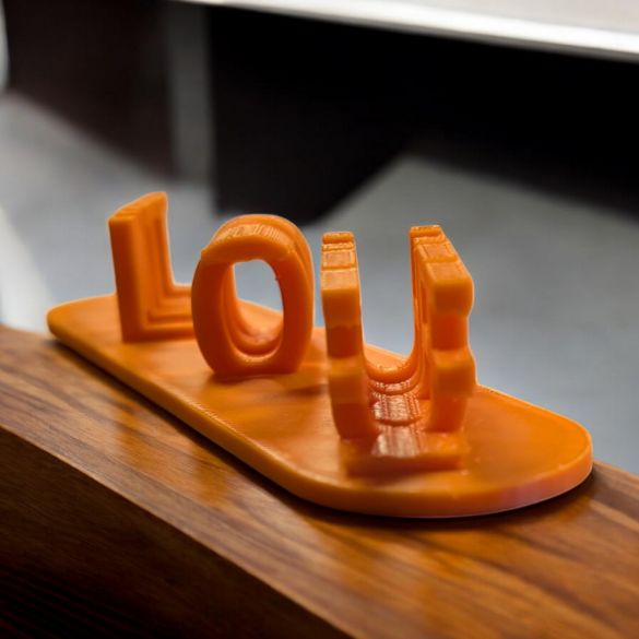 Illusion 3 D avec 2 mots ou prénoms - Cadeau St Valentin