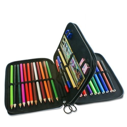 Trousse remplie crayons feutres personnalisée Zèbre