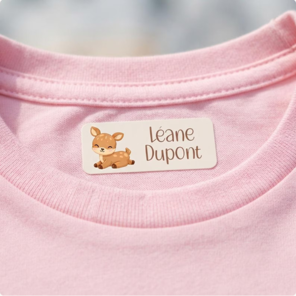 Etiquettes vêtement personnalisées thermocollantes Little Wild