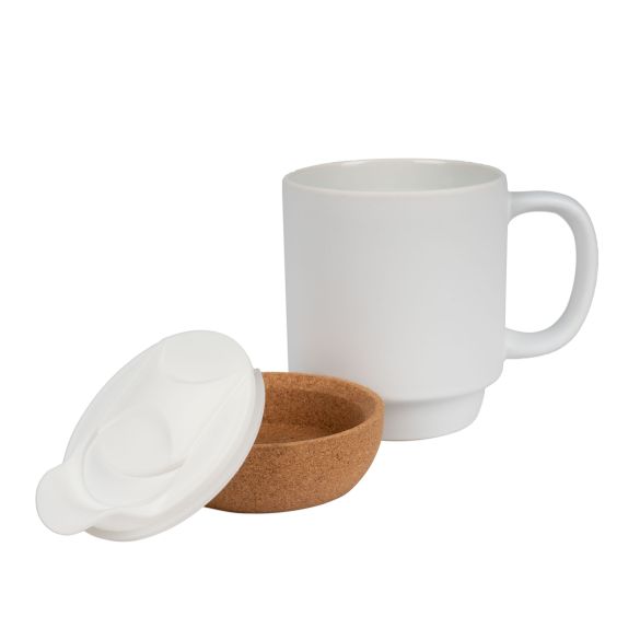 Mug liège message amour « Je t’aime plus que le thé»