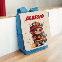Sac à dos maternelle personnalisé modèle Pompier