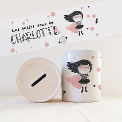 Tirelire personnalisée modèle Héroïne 2 