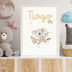 Affiche Koala personnalisée avec prénom