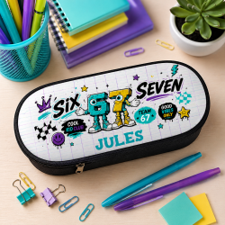 Trousse à crayons personnalisable modèle 67 Six Seeven