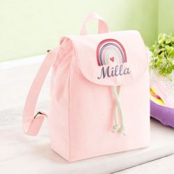 Sac à dos maternelle Arc en Ciel| Cartable personnalisé maternelle avec prénom
