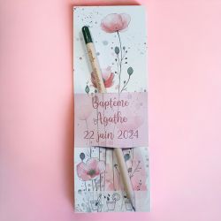 Crayons à planter personnalisés fleurs- cadeaux invités baptême, mariage, anniversaire...