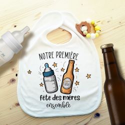 Bavoir Notre première fête des mères ensemble