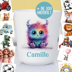 Gobelet enfant personnalisé en plastique | Verre pour enfant avec prénom