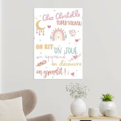 Affiche personnalisée Chez Nounou – Cadeau nounou original et déco