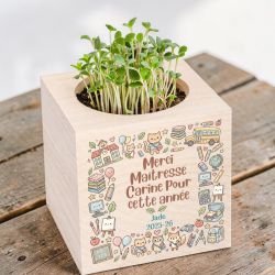 Ecocube personnalisé Ecole | Idée cadeau Atsem, Maîtresse