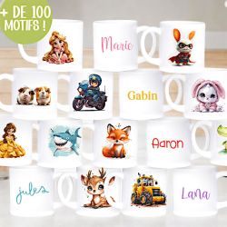 Mug résistant pour enfant 100 motifs au choix !