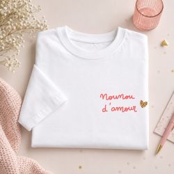 T-shirt Nounou d'amour – Cadeau nounou original de fin d'année